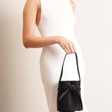 Mini Leo black nubuck bag