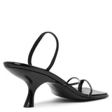 Rai patent black sandals