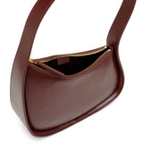 Half Moon bourbon leather shoulder bag