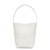 Small N/S park white leather tote bag