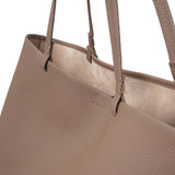 XL Park tote taupe matte grain bag