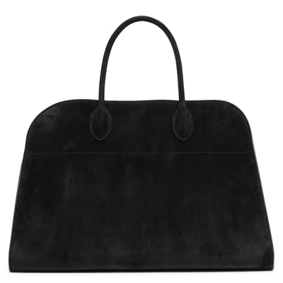 Soft Margaux 15 black suede bag