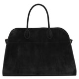 Soft Margaux 15 black suede bag