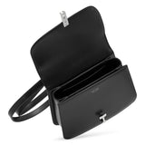 Sofia 8.75 black leather shoulder bag