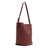 Medium N/S park brown leather tote bag