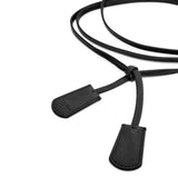 Belt end B black leather belt