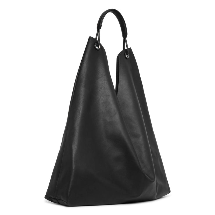 Bindle 3 black leather shoulder bag