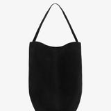 Large N/S black nubuck tote bag