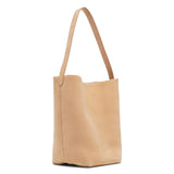 Medium N/S beige nubuck tote bag