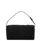 90's black nubuck bag