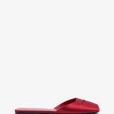 Milla red satin flats