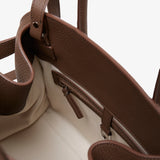 Soft Margaux 12 dark olive leather bag