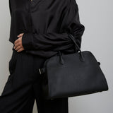 Soft Margaux 12 black leather bag