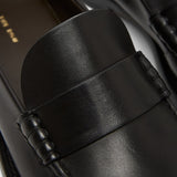 Novus black leather moccasin