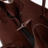 Margaux 17 dark brown saddle leather bag