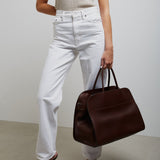 Margaux 17 dark brown saddle leather bag