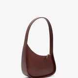 Half Moon burgundy leather bag