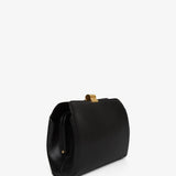 Amazon black shiny leather clutch