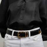 Vintage black belt