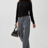 Heva black wool turtleneck sweater