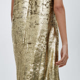 Louane gold dress