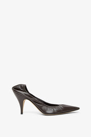 Liisa brown leather pumps