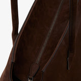 Terrasse dark brown nubuck bag
