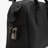 India 10.00 black top handle bag
