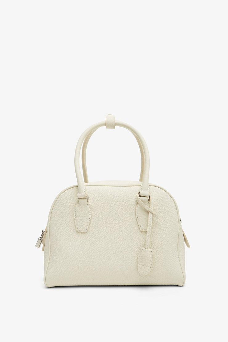 India 10.00 white top handle bag