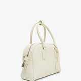 India 10.00 white top handle bag