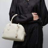 India 10.00 white top handle bag