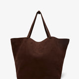 XL park tote dark brown nubuck bag