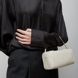 90's ivory small grain leather bag