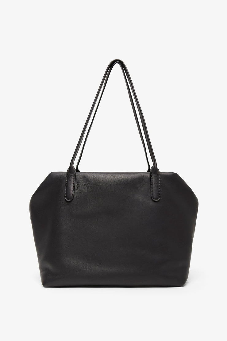 Henri black leather bag