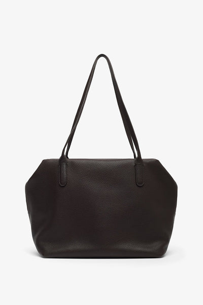 Henri brown matt leather bag