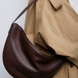 Jouve brown leather shoulder bag