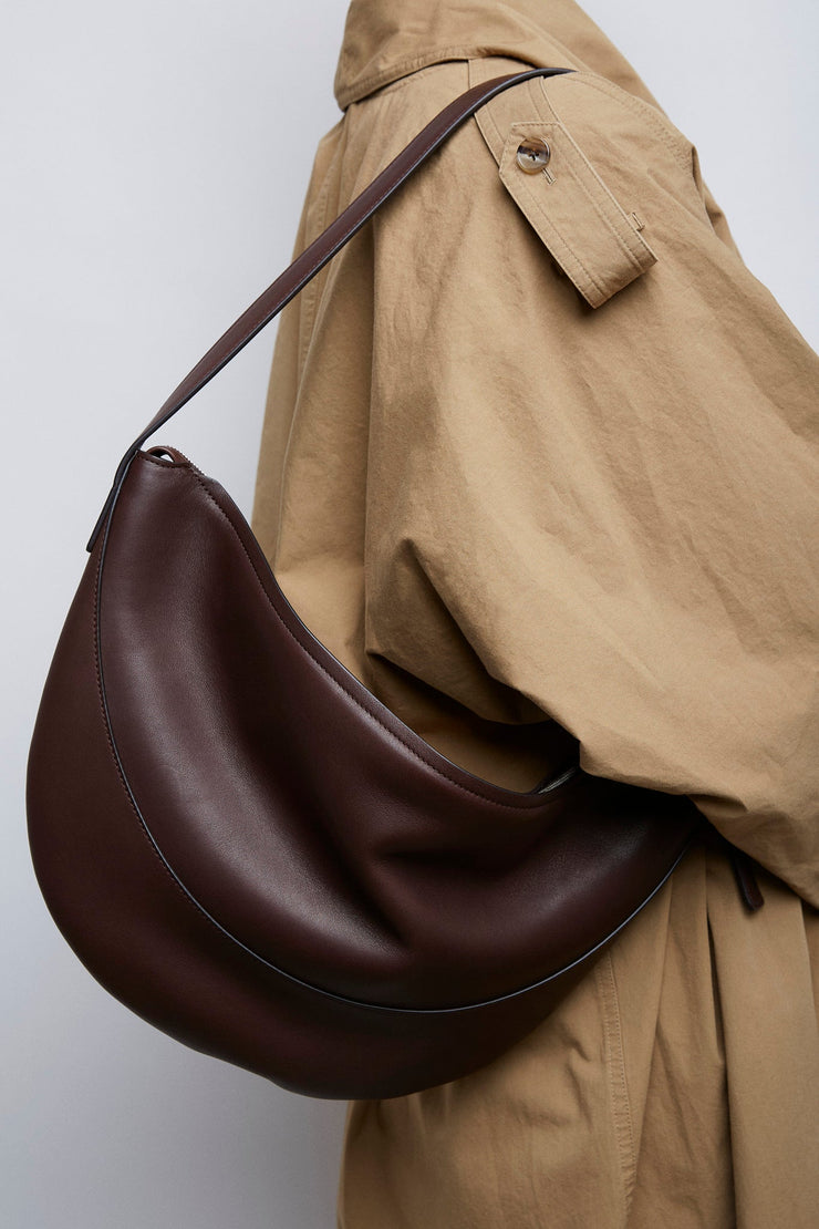 Jouve brown leather shoulder bag