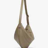 Jouve taupe lether shoulder bag