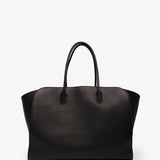 Marlo L black leather tote bag