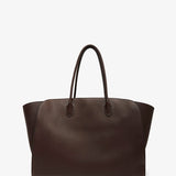 Marlo L brown leather tote bag