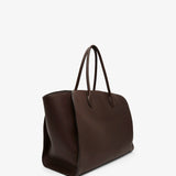 Marlo L brown leather tote bag