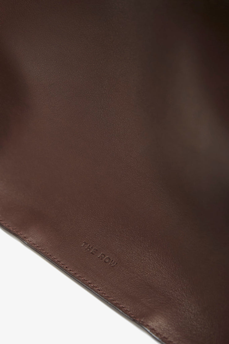Marlo L brown leather tote bag