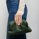Mira moss green clutch