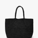 Oregon black raffia bag