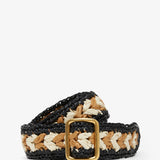 Ana woven leather belt