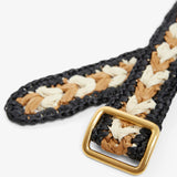 Ana woven leather belt