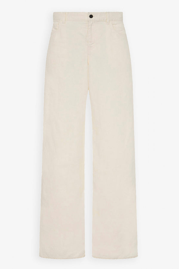 Eglitta white linen jeans