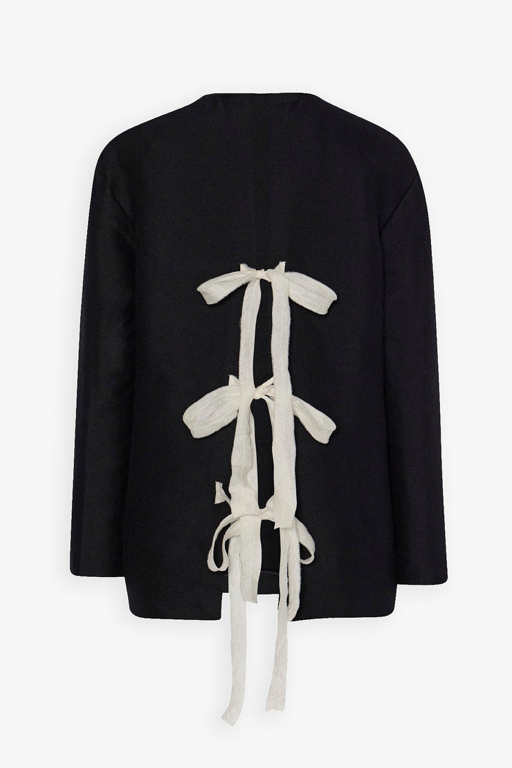 Guri ribbon back cashmere top