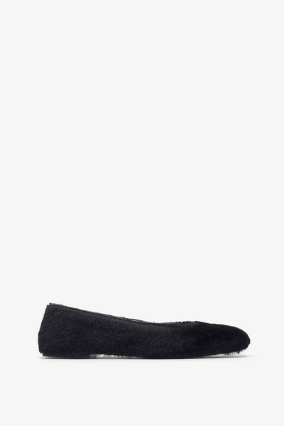 Square black ballet flats
