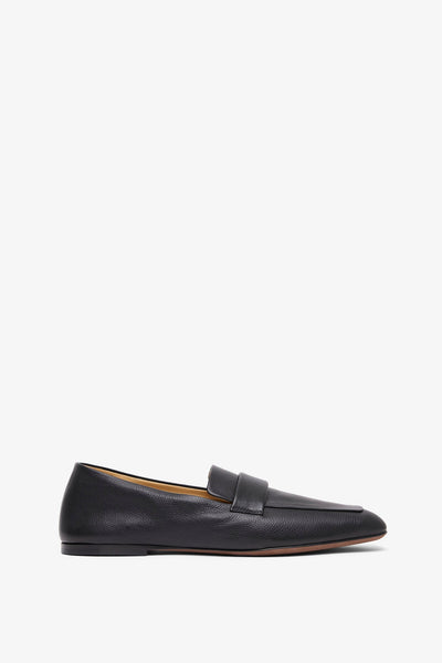 Square black loafers
